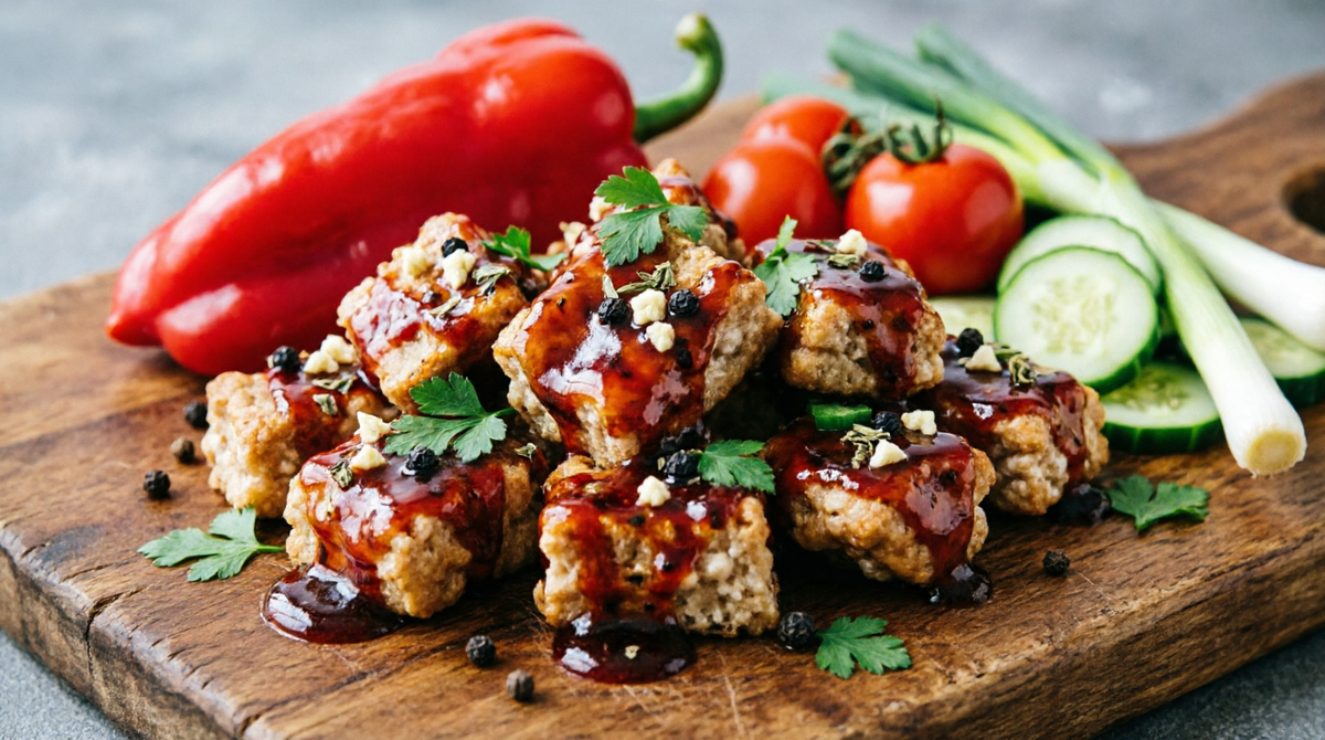 Сейтан в маринаде барбекю