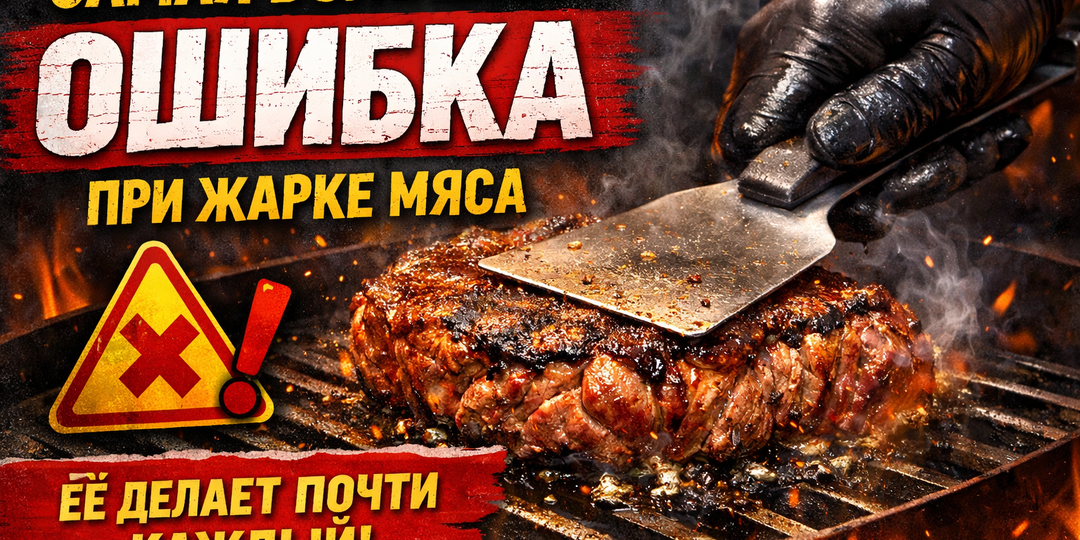 Самая большая ошибка при жарке мяса – её делает почти каждый