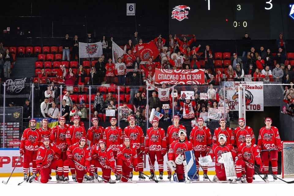    Встреча на льду 6 марта завершилась проигрышем «красно-белых». Фото: ХК "Ростов".