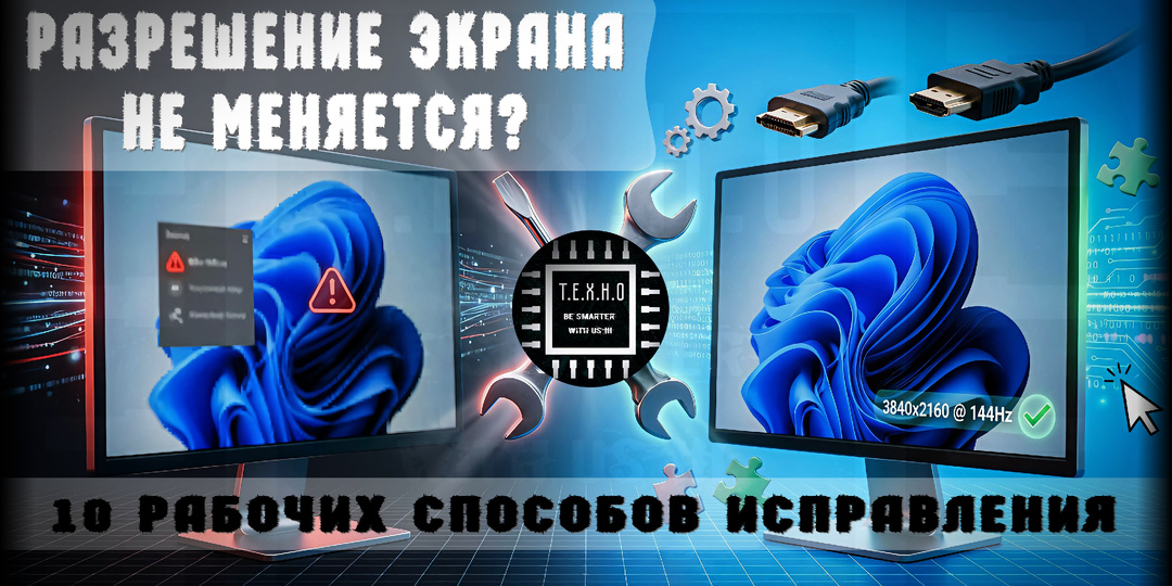 🔧 10 Рабочих Способов: Выбор Разрешения Неактивен в Windows — Полное Руководство 2026 🖥️
