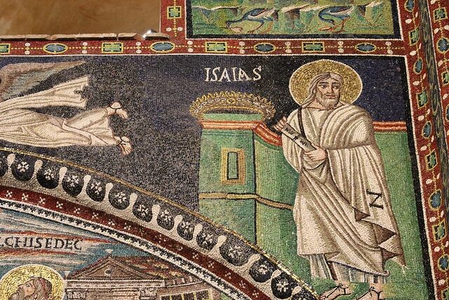 Пророк Исайя. Фрагмент мозаики. Равенна, VI в.