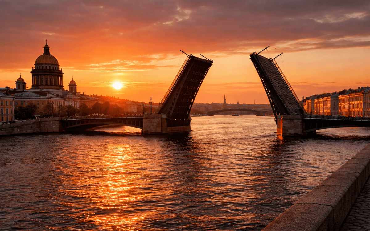 Разводной мост у Невы