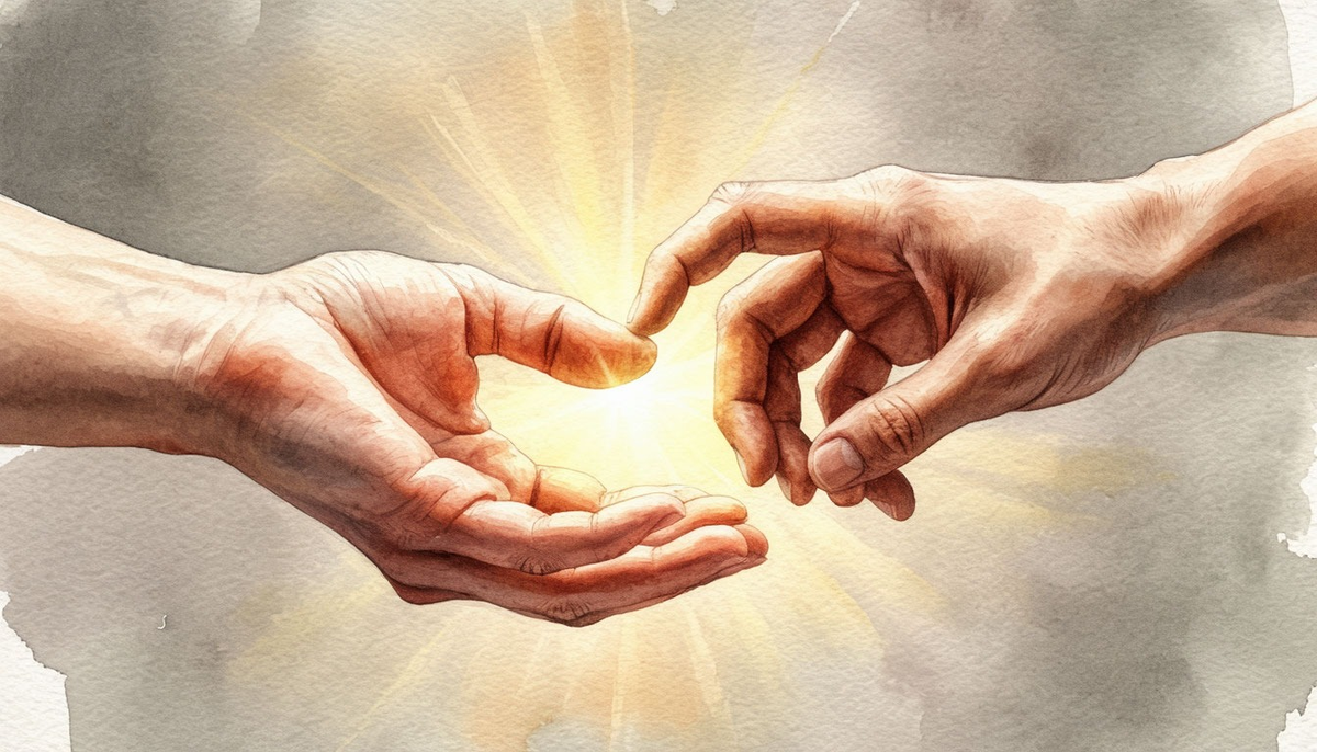 Встреча двух людей возможна только тогда, когда каждый может быть собой. Даже если в одной руке — открытость, а в другой — защита. Главное — чтобы руки тянулись.