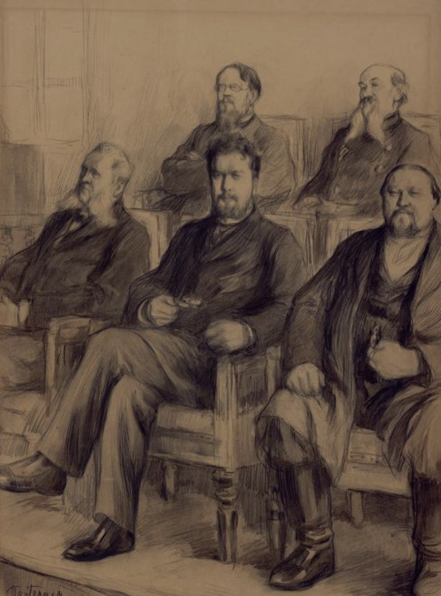 Л.О. Пастернак «Присяжные заседатели». 1899 г. Государственный музей-заповедник Л.Н. Толстого