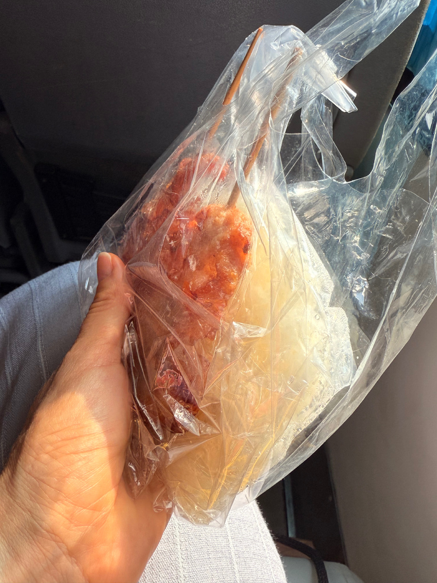 Склепный рис и шашлычки