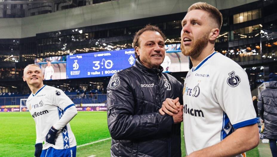    «Динамо» Ролана Гусева удивляет. Фото: Соцсети ФК «Динамо» Москва