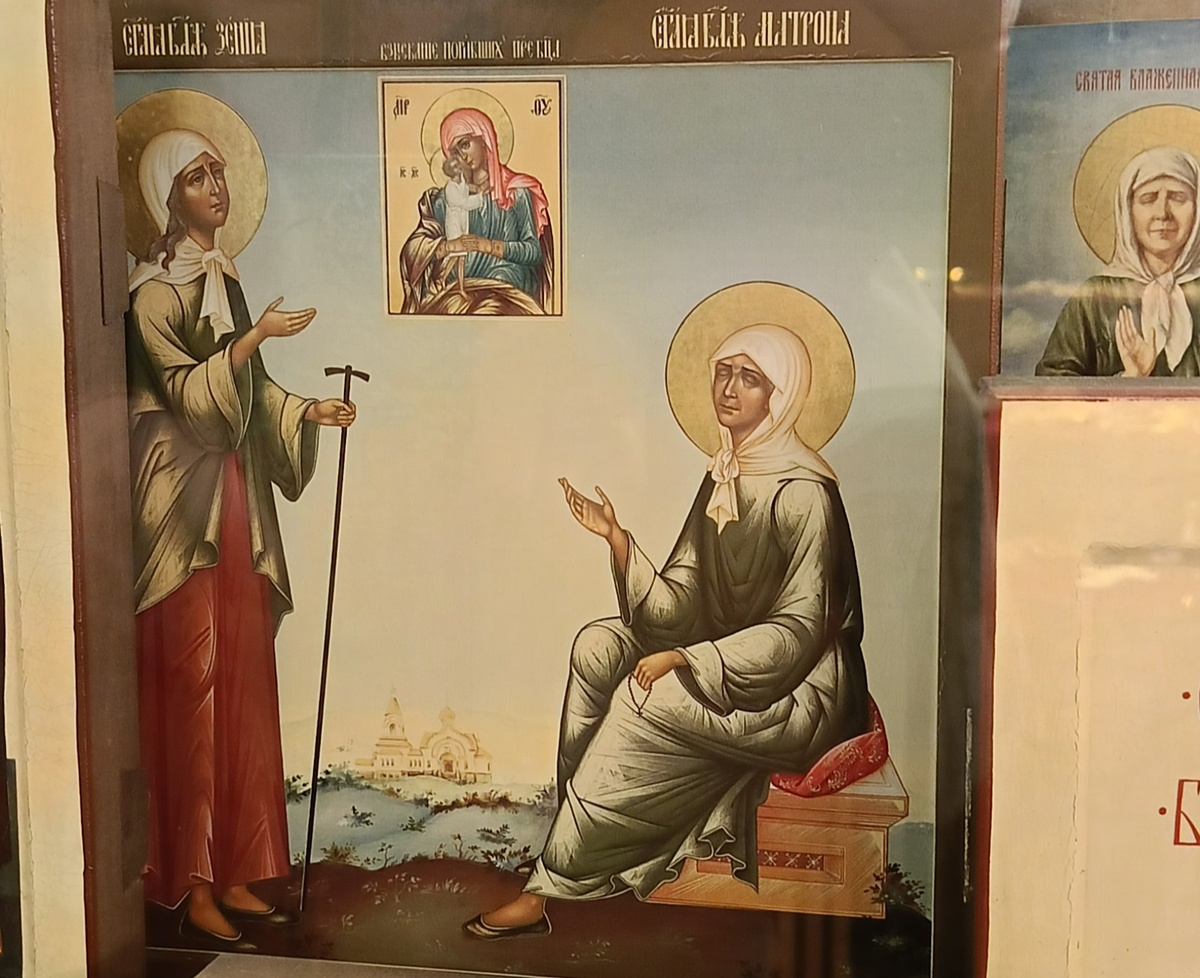 Фото иконы из церковной лавки Воскресенского Новодевичьего монастыря в Петербурге