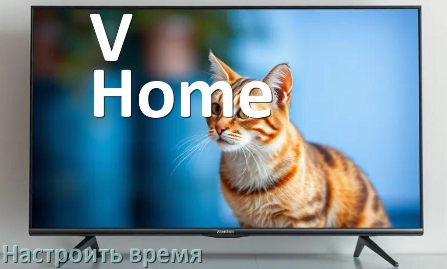 
Как настроить время на телевизоре V-Home и поставить часы