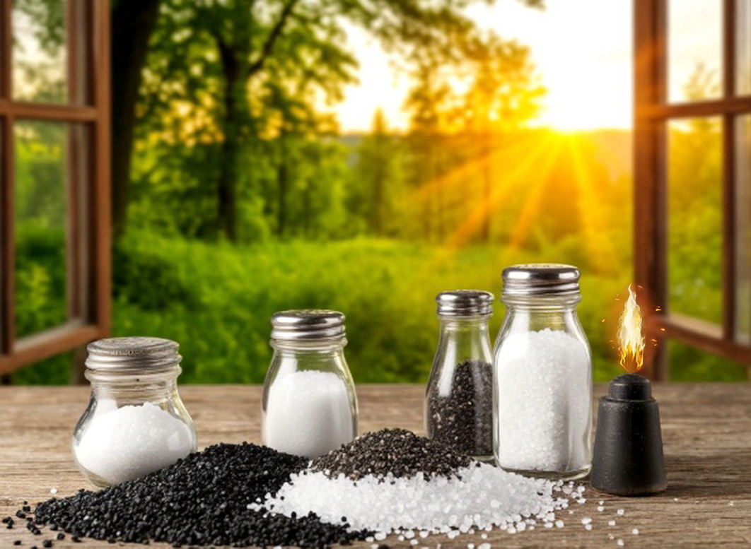 Соль обычная, крупная + соль четверговая