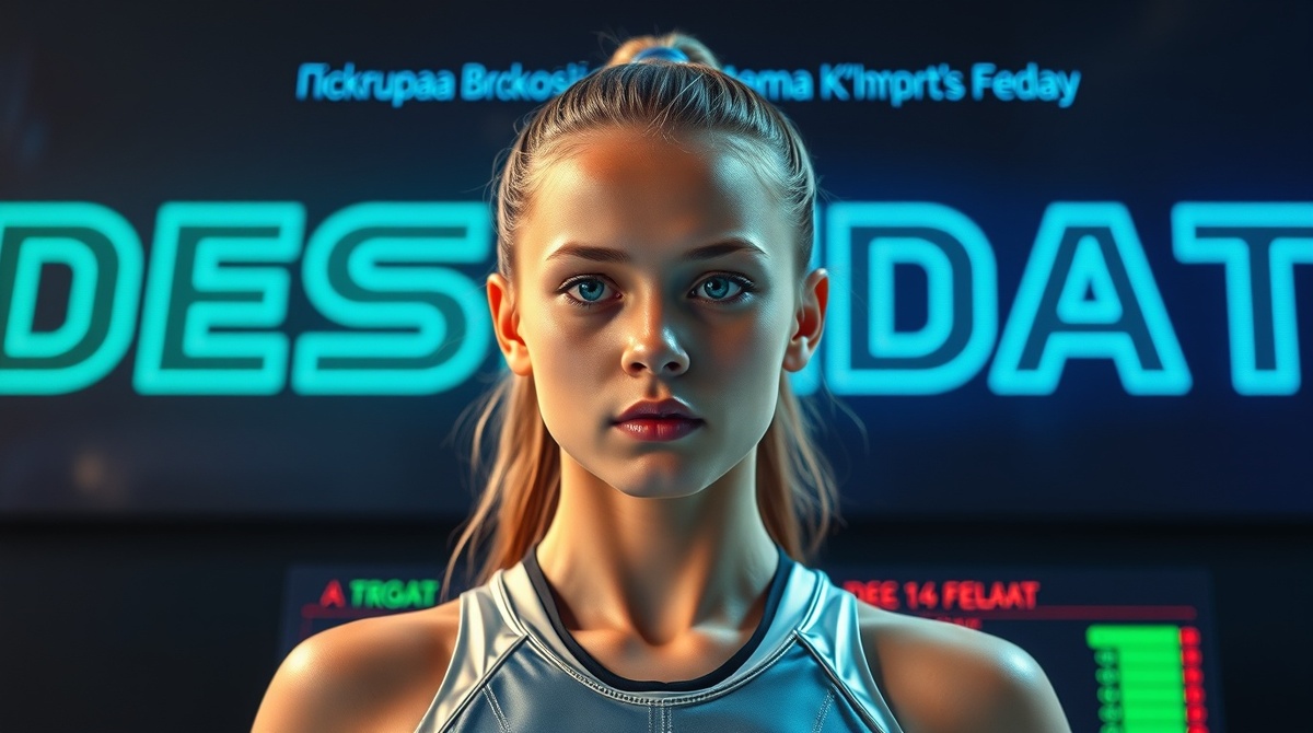 🤖 Иллюстрация улучшена нейросетью | ЦЭС ФЕДАТ | Наша спортсменка нового поколения