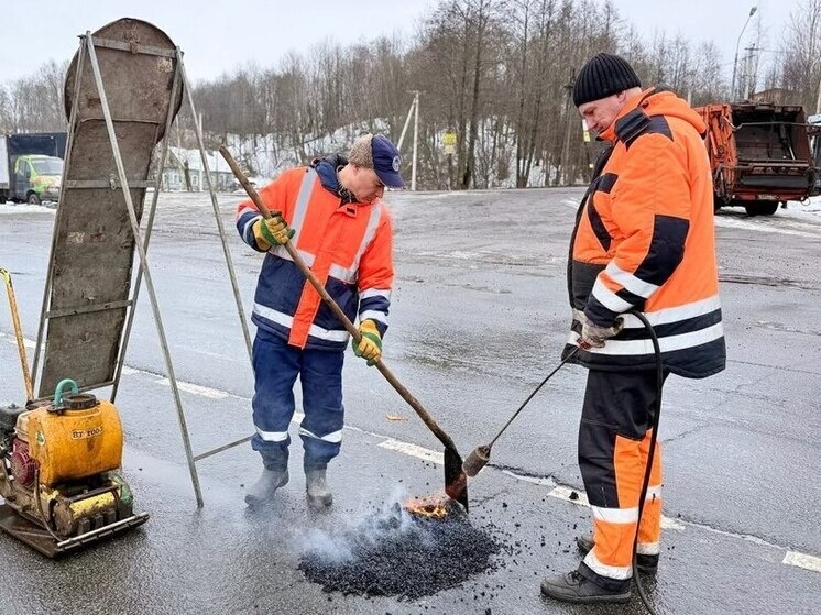     Позже, когда начнется агротехнический период, службы перейдут к ремонту «картами». Фото: пресс-служба комитета по благоустройству