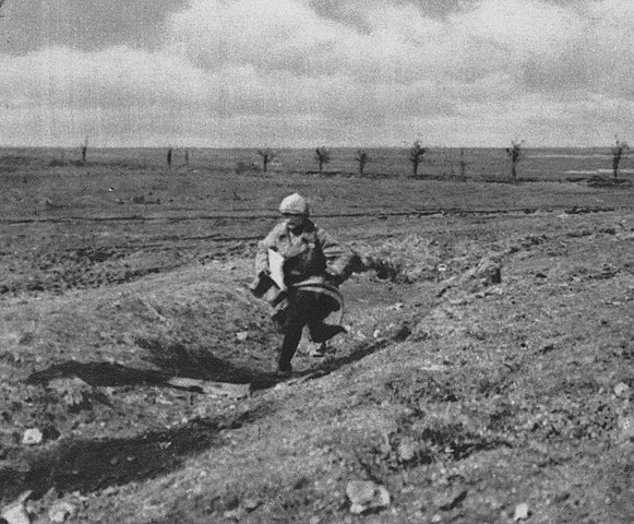 Немецкий посыльный на Западном фронте; 24 сентября 1916 г. (b1)