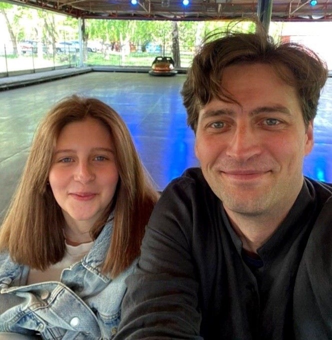 Иван Колесников и его старшая дочь Евдокия