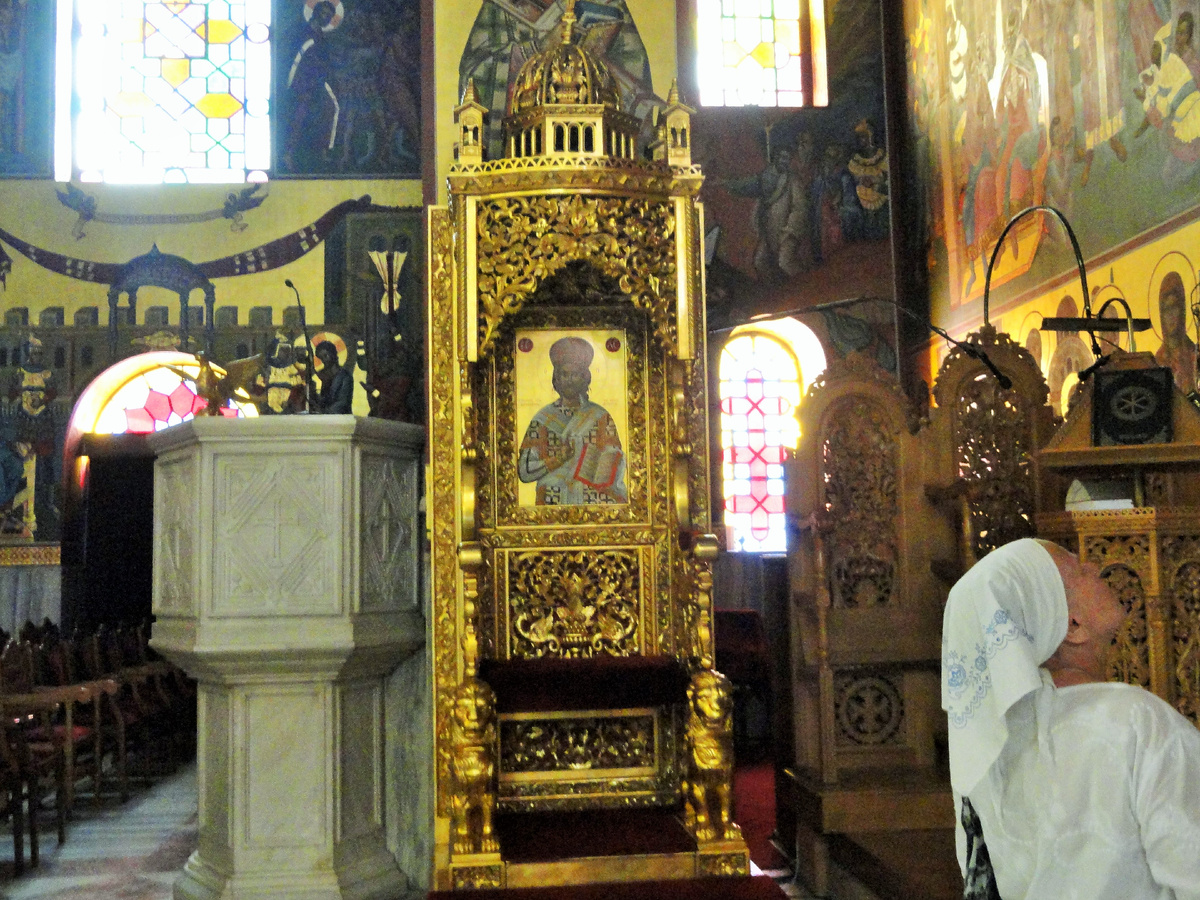 Святитель Григорий Палама. Икона в Митрополичьем соборе Салоник. Фото автора