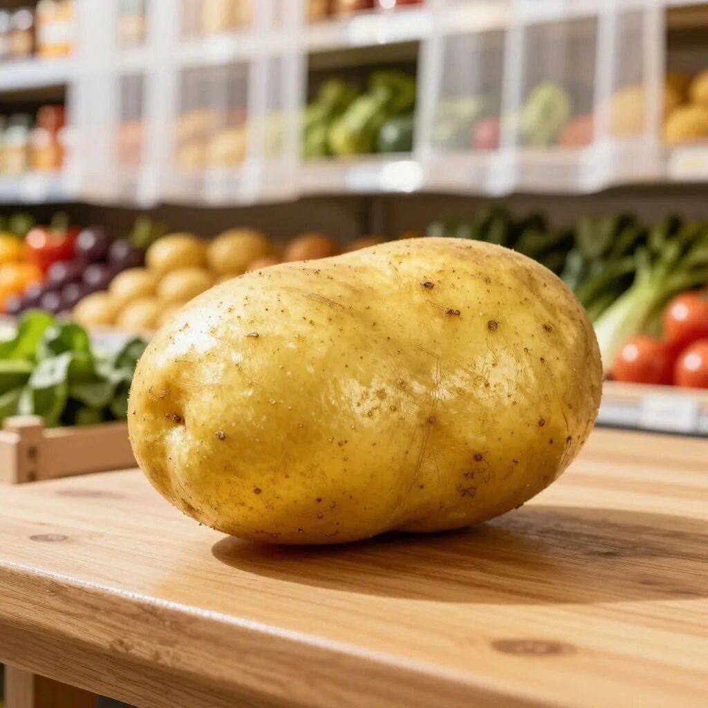 Картофель. Иллюстрация сгенерирована нейросетью