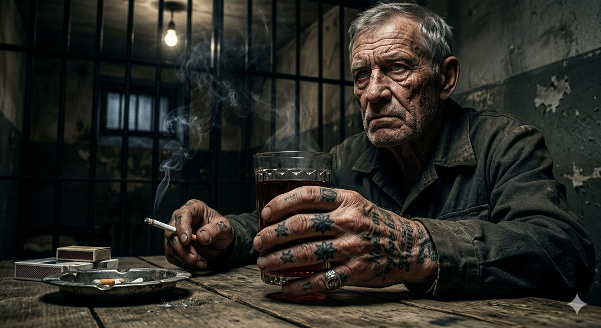 Тюремные татуировки СССР, воровские традиции, история воров в законе, криминальный мир России, наколки и их значение.