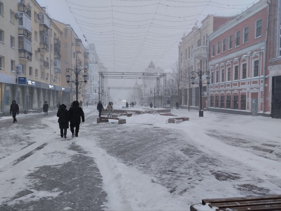    В Самарской области объявили желтый уровень опасности из-за метели и сильного ветра. Фото: Евгений ЕГОРОВ.