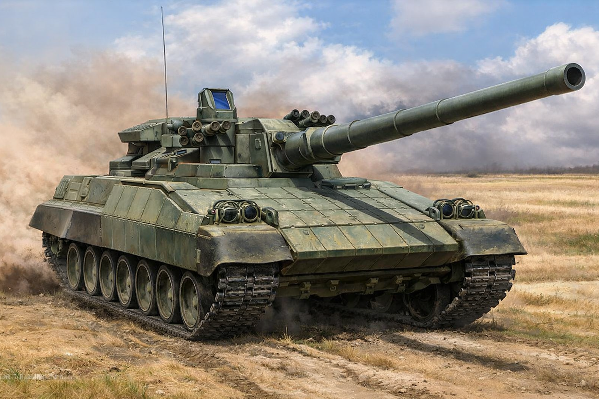 Объект 477 собственной персоной. Изображение сгенерировано нейросетью.