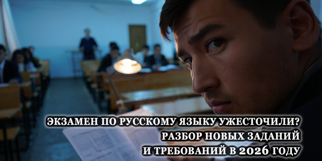 Экзамен по русскому языку ужесточили? Разбор новых заданий и требований в 2026 году