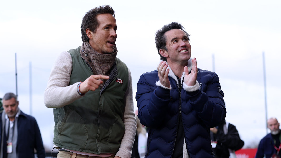    Владельцы «Рексема» Райан Рейнолдс и Роб Макэлхенни. Getty Images