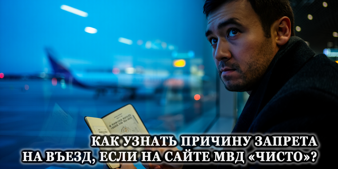 Как узнать причину запрета на въезд, если на сайте МВД «чисто»?