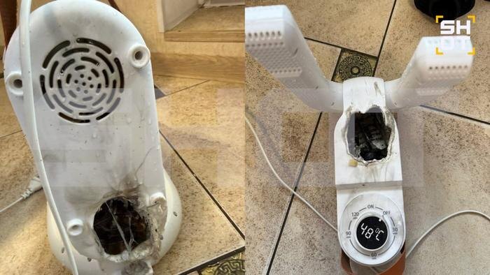 Сушилка для обуви чуть не сожгла квартиру в Красногорске. Фото © Telegram / SHOT