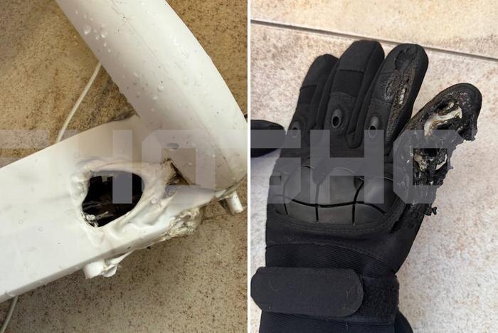 Сушилка для обуви чуть не сожгла квартиру в Красногорске. Фото © Telegram / SHOT