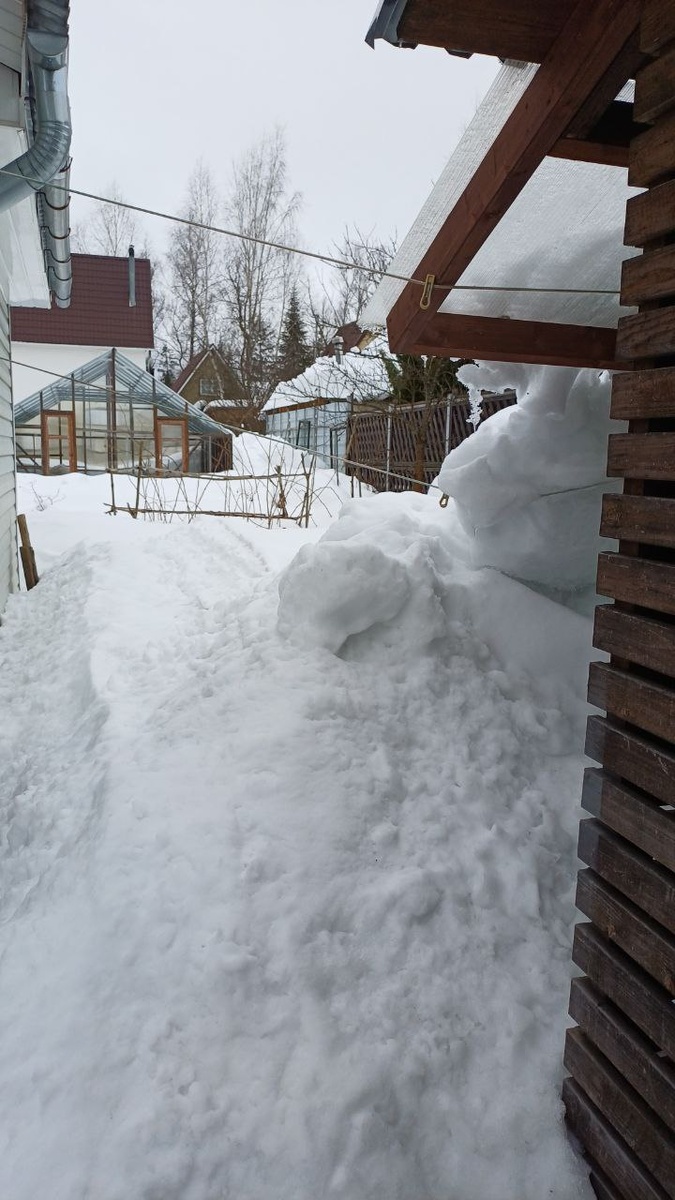 завалило снегом