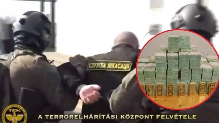 Изъятое золото и валюта у граждан Украины на территории Венгрии/фото: Правительство Венгрии