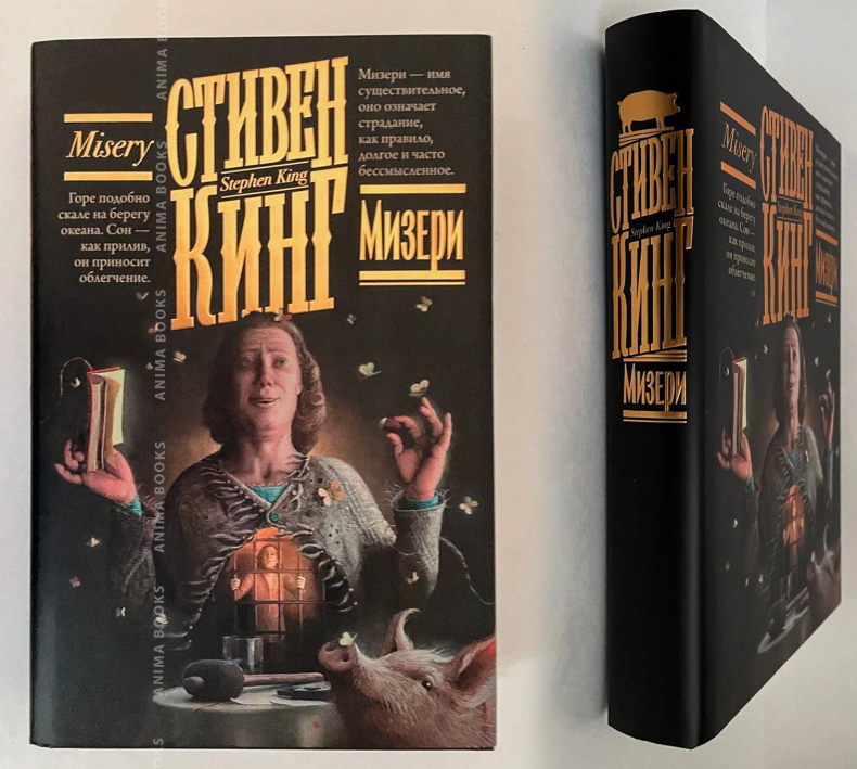 Книга «Мизери» Стивена Кинга. Издательство: АСТ. Год: 2024. Серия: Кинг. Книжная полка