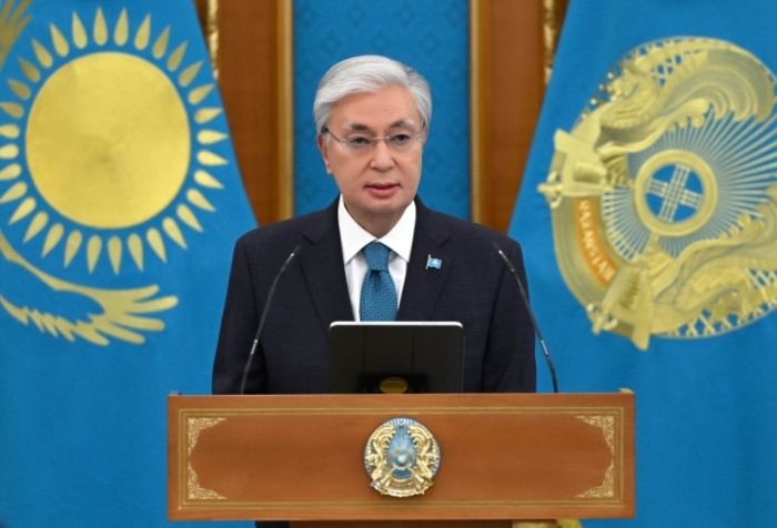     Президент Казахстана Касым-Жомарт Токаев выступил на мероприятии в честь Международного женского дня. Источник фото: Пресс-служба президента Казахстана