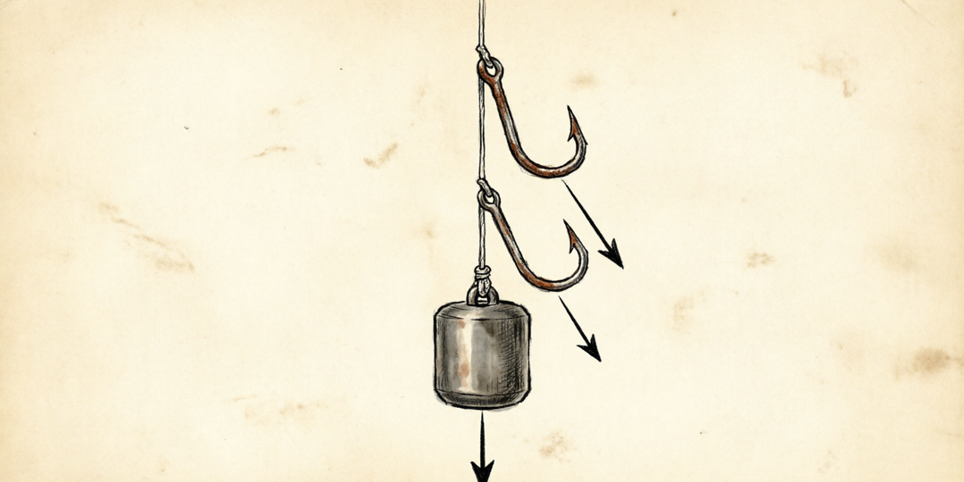 Как связать 2-3 крючка так, чтобы они НИКОГДА не путались: 5 проверенных способов