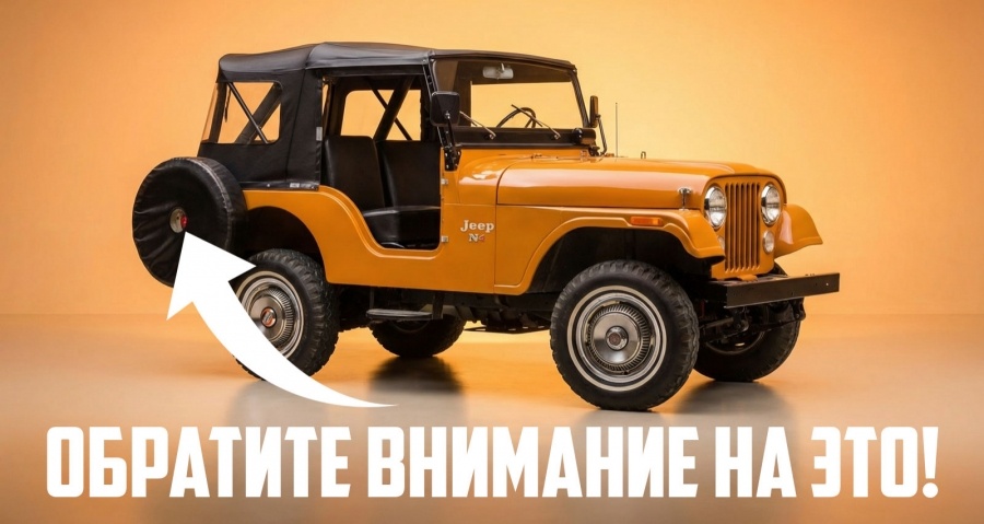 У Jeep CJ-5 было одно из самых странных решений для боковых габаритных отражателей, которое вы видели