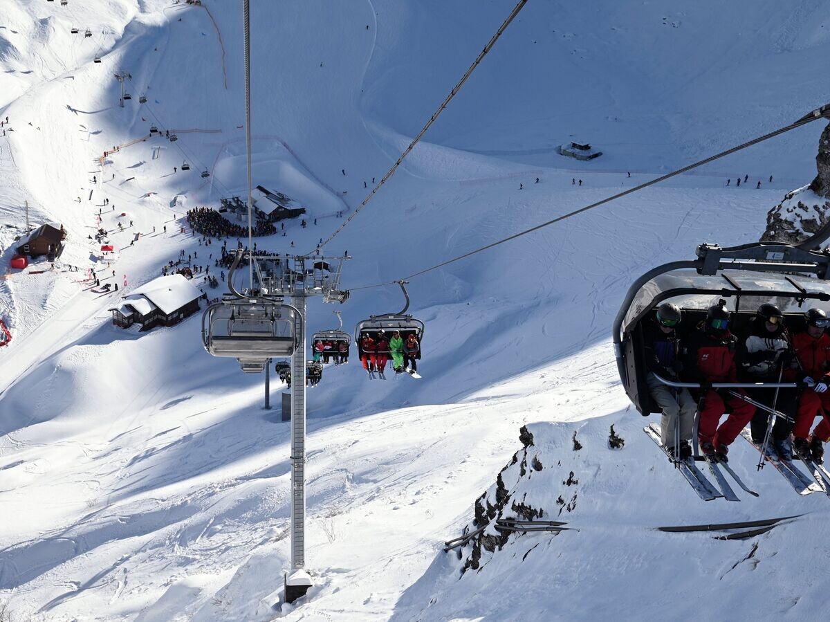    Старт горнолыжного сезона на курорте Красная поляна© РИА Новости . Екатерина Лызлова
