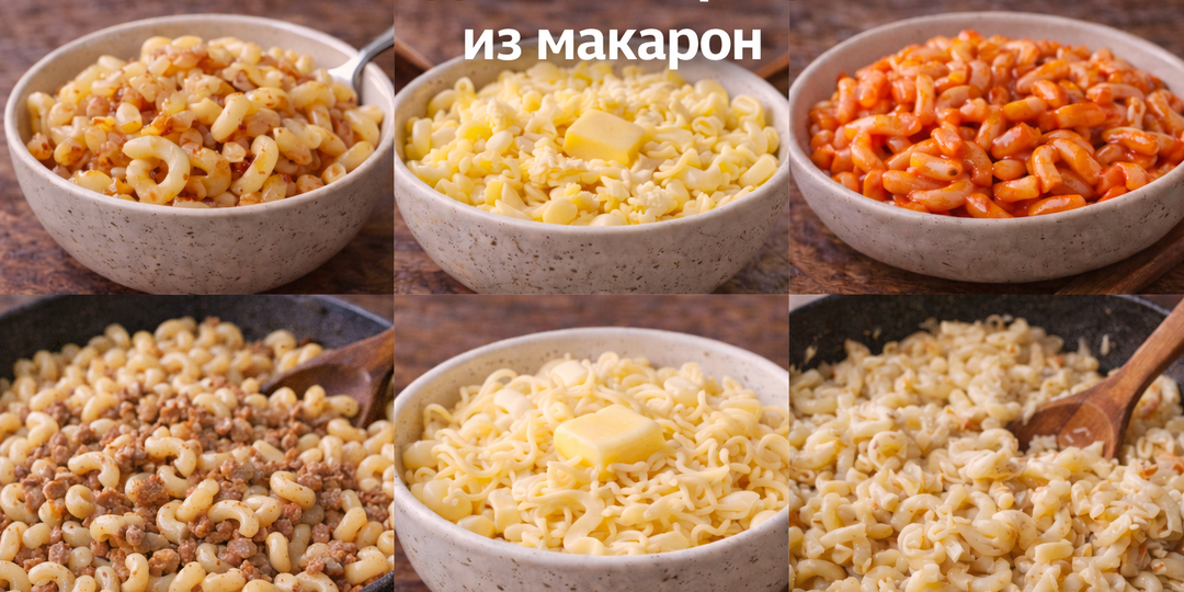 Топ 6 дешевых рецептов из макарон