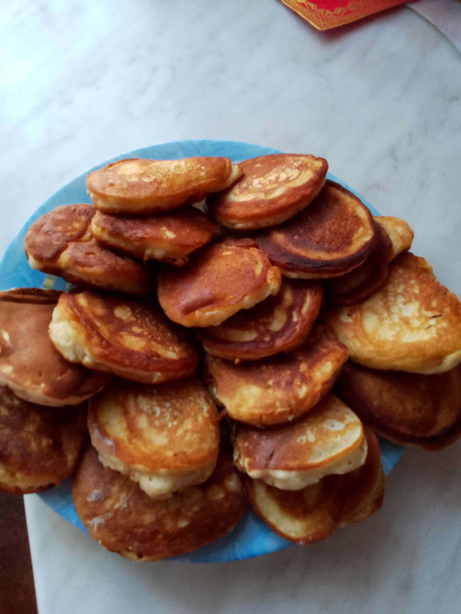 готовые оладьи 