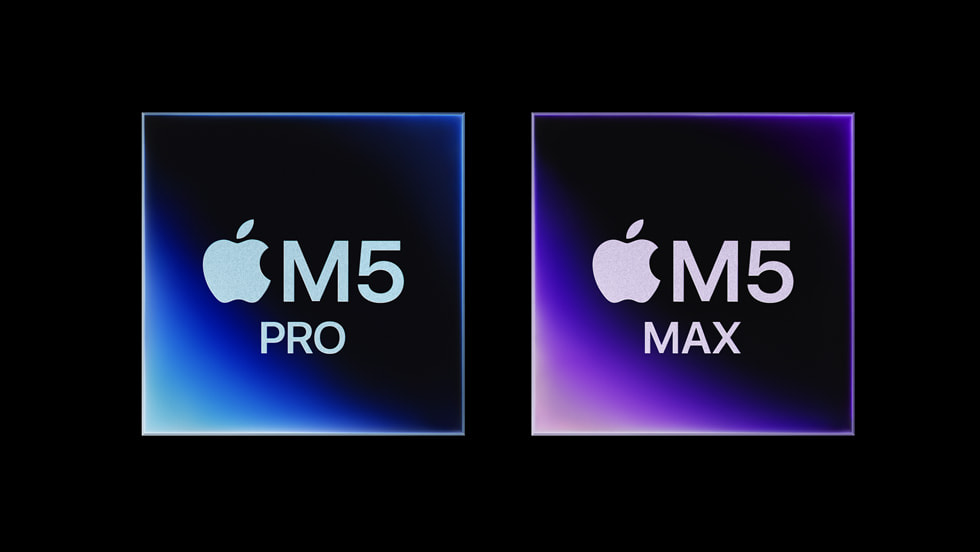 MacBook Pro с процессорами M5 Pro и M5 Max отличается значительно возросшей производительностью, обусловленной наличием самого быстрого ядра среди всех существующих процессоров, улучшенной графикой следующего поколения с интегрированным нейронным ускорением в каждое ядро и увеличенной скоростью обмена данными между памятью и процессором.