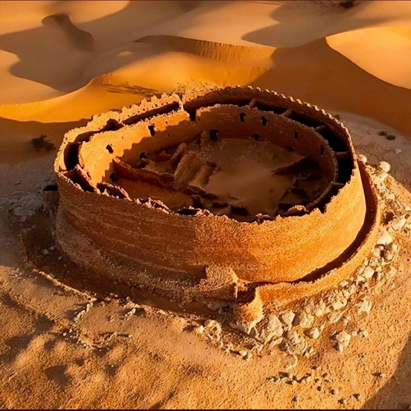 Таинственный и загадочный "Ксар Драа" находится в пятидесяти километрах от города Тимимун, посреди алжирской Сахары.