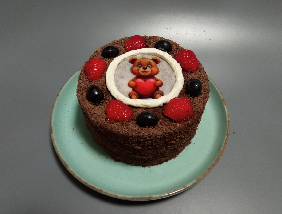 Шоколадный бенто тортик с крем-чизом