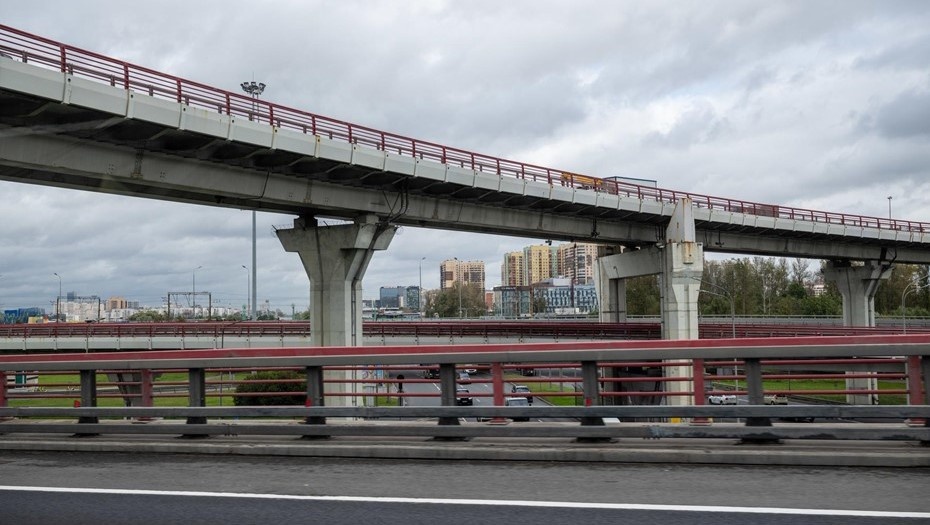    Развязка автомобильная на Кольцевой автодороге. Автор фото: Тихонов Михаил