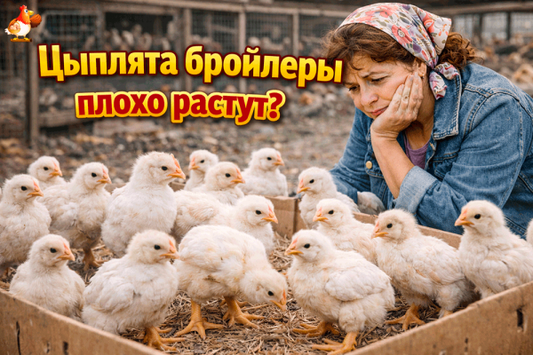 Бройлеры плохо растут? 🐥📉 25 причин, почему “мясо не набирается”, и как разогнать рост без магии, с историями и таблиц