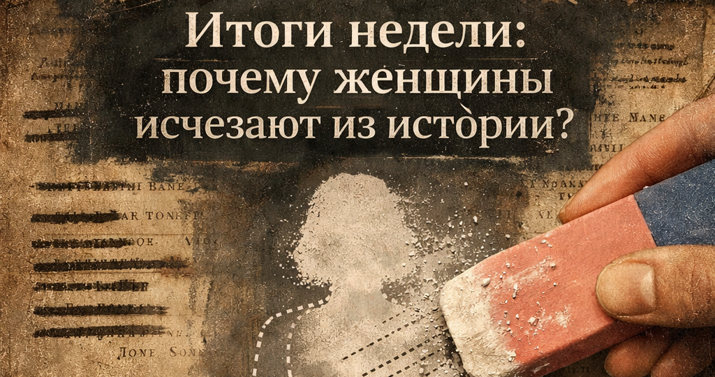 Итоги недели: почему женщины исчезают из истории?