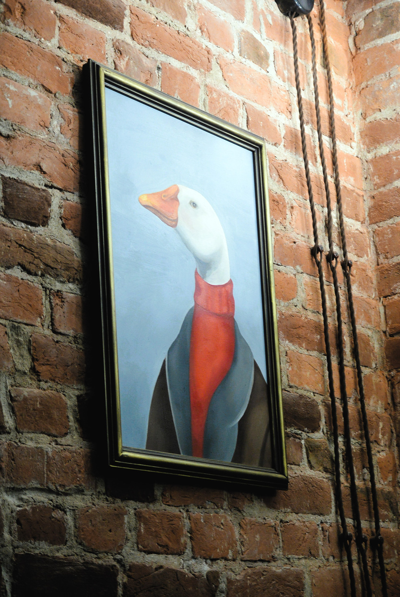 Потрет Валеры в Gussi coffee. Видимо, репродукция. Автор оригинальных версий - художница Яся (yasya_aaart)