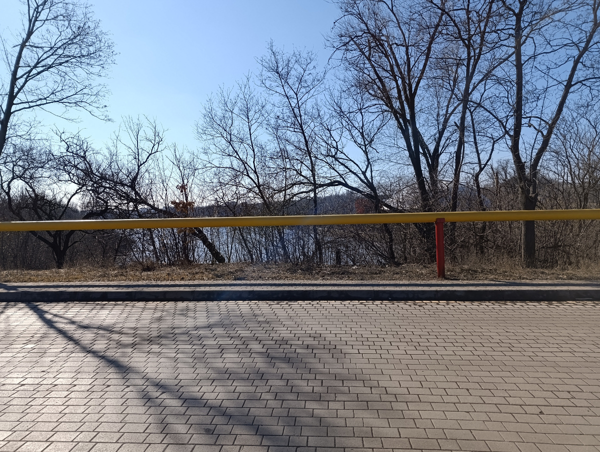 Улица Бохумская. Вид на Парк имени Щербакова и первый городской ставок на реке Бахмутке (Скоморошине).