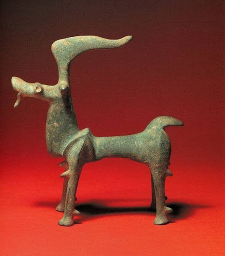 Фигурка животного, бронзовая статуэтка, Иран. I тыс. до н.э. Частная коллекция.