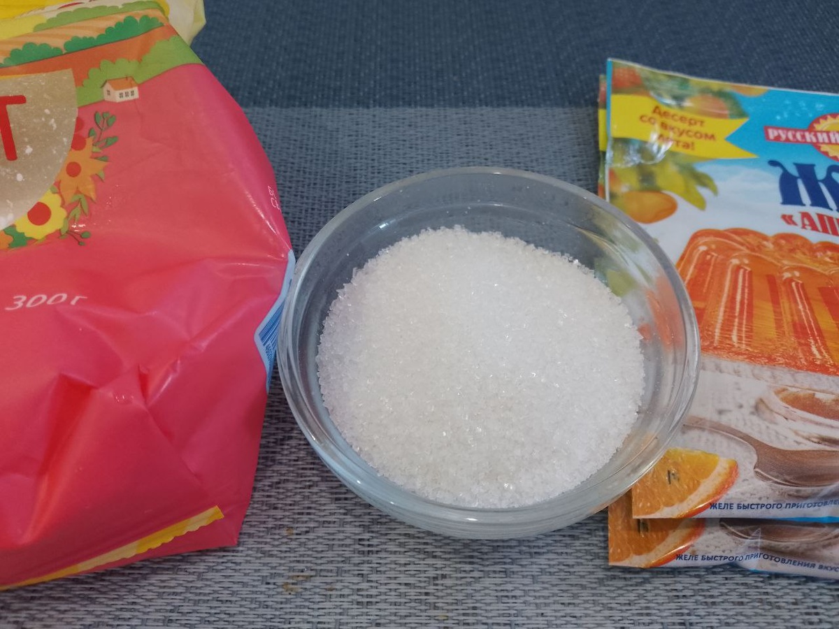 Ингредиенты для приготовления десерта