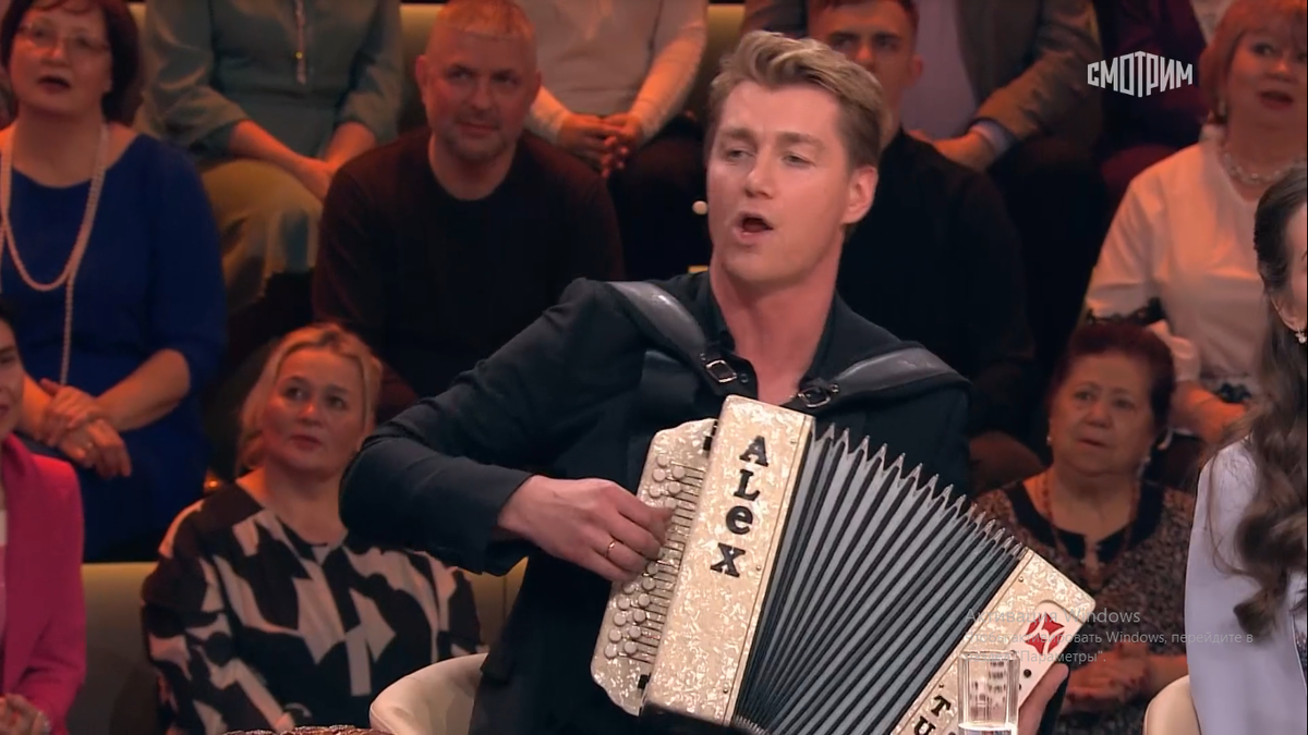 Кадр передачи. Фото автора. 