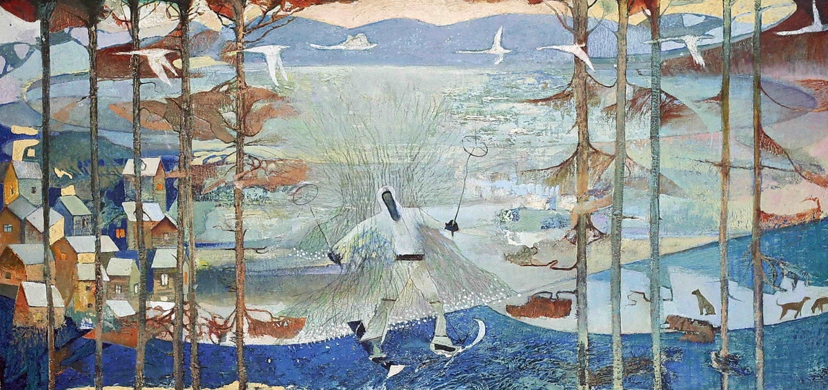 © Александр Зайцев. У реки. Холст, масло. 1999. 