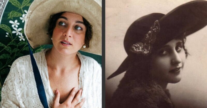    Вера Холодная в юные годы, полные мечтаний.