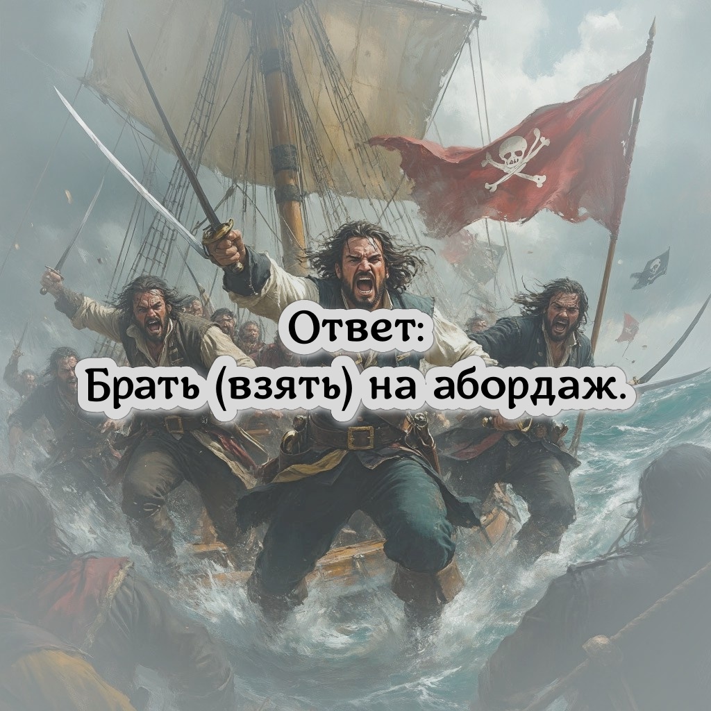 Брать (взять) на абордаж